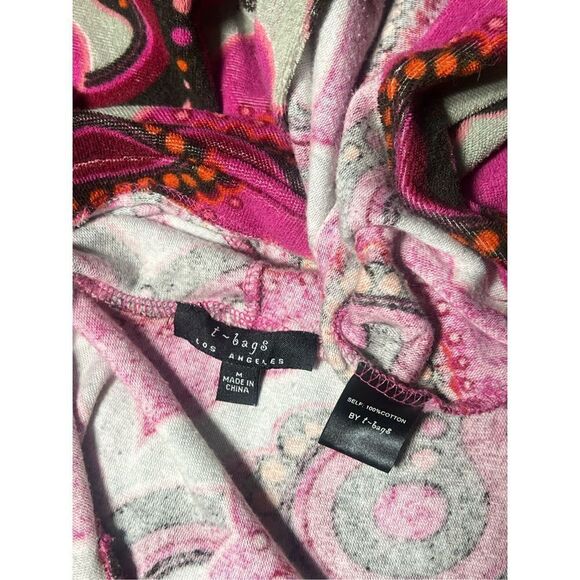 t-bags Los Angeles Retro Terry Cloth Pullover Cover Up Size Medium - Picture 5 of 5